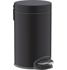 Корзина для мусора Hansgrohe AddStoris 3 л с педалью черный матовый 41775670