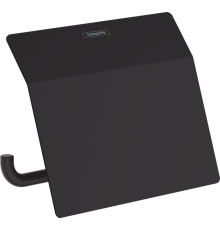 Держатель туалетной бумаги с крышкой Hansgrohe AddStoris черный матовый 41753670