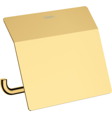 Держатель туалетной бумаги с крышкой Hansgrohe AddStoris золото 41753990