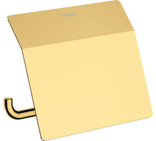 Держатель туалетной бумаги с крышкой Hansgrohe AddStoris золото 41753990