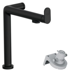 Смеситель для кухни Hansgrohe Aqittura M91 240 с системой фильтрации 1jet матовый черный 76804670