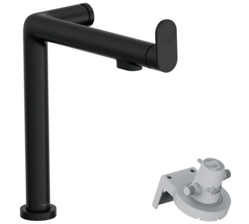 Смеситель для кухни Hansgrohe Aqittura M91 240 с системой фильтрации 1jet матовый черный 76804670