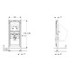 Инсталляция для писсуара Geberit Duofix 112-130 см универсальная для наружного смывного клапана 111.686.00.2
