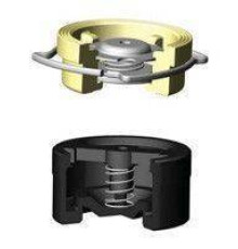 Клапан обратный осевой межфланцевый Hogfors CA7441 PN 16 DN 65 латунь/нержавеющая сталь CA74410065