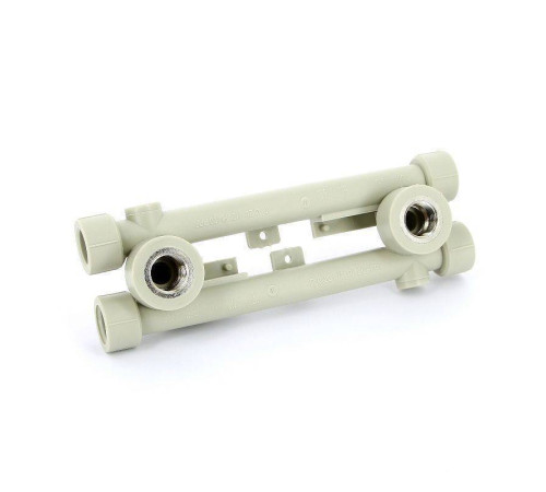 Водорозетка полипропиленовая двойная проходная FV-Plast 20x1/2 221020