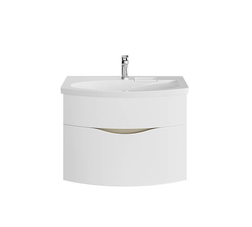 Тумба подвесная с раковиной Kerama Marazzi Riva 80 см белый матовый RV.wb.80/RV.80\WHT.M