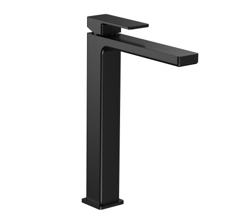 Смеситель для раковины Aquanet Savona высокий 250 мм черный матовый AQM6814MB