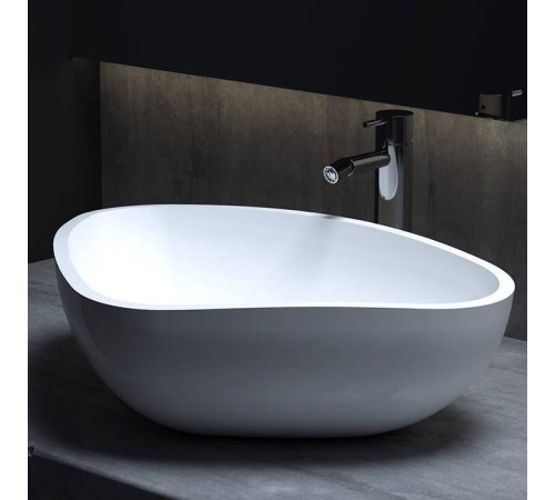 Раковина накладная Salini Gloria 56.4х39.5х16.5 см S-Stone белая матовая 1102206M