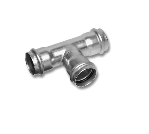 Тройник Sanha NiroPress AISI304L пресс 35x22x35 мм 6911303522353