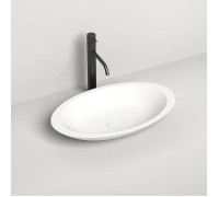 Раковина накладная Salini Callista 57.5х35х8.5 см S-Stone белый матовый 1101202SM