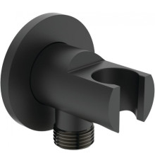 Шланговое подключение с держателем ручного душа Ideal Standard Idealrain черный матовый BC807XG