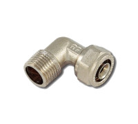 Переходник угловой Tiemme AL-PEX 20x2.0 мм - 3/4 НР 1600066