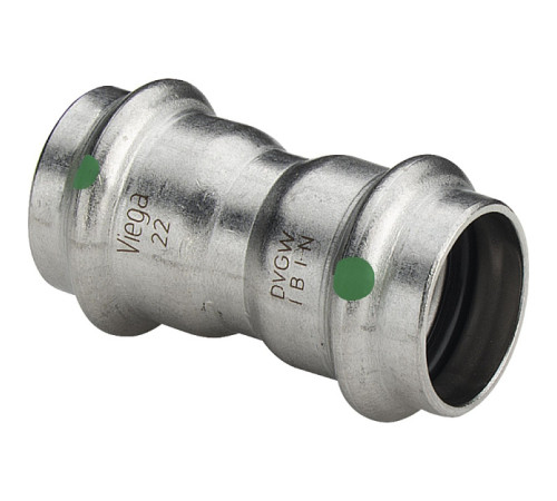 Муфта Viega Sanpress Inox нержавеющая сталь 28 мм 436186