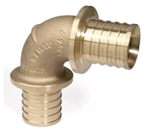 Угольник 90° REHAU RAUTITAN RX+ 32 мм бронза 14570243001