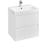 Тумба под умывальник подвесная Roca Ona 585x450x565 мм 2 ящика Белый матовый A857613509