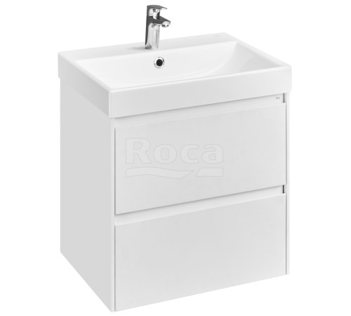 Тумба под умывальник подвесная Roca Ona 585x450x565 мм 2 ящика Белый матовый A857613509