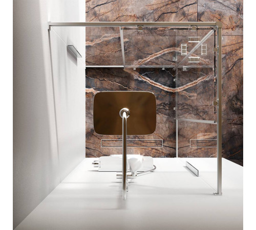 Душевое ограждение AM.PM Func 90x90 см без поддона W84G-403-9090-MT