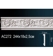 Молдинг для стен Perfect AC272 из полиуретана 2000х25х12 мм AC272