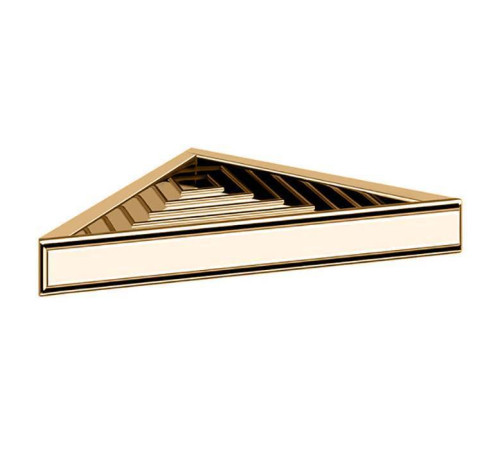 Полочка-решетка угловая Gessi Eleganza для ванны или душа золото 46461#080