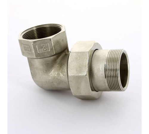Разъемное соединение Tiemme 2 НВ угловое никелированное с прокладкой O-ring 1500543