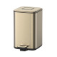Ведро мусорное напольное Boheme Q квадратное матовое золото 10948-MG