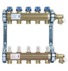 Коллекторная группа Watts HKV/T (TYP 513) латунная с расходомерами 6 контуров 10004200