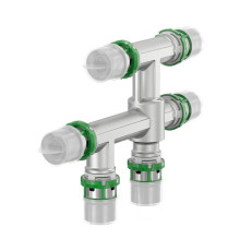 Крестовина пресс Comap SkinPress 20х16х20х20 мм латунная 7495W201620