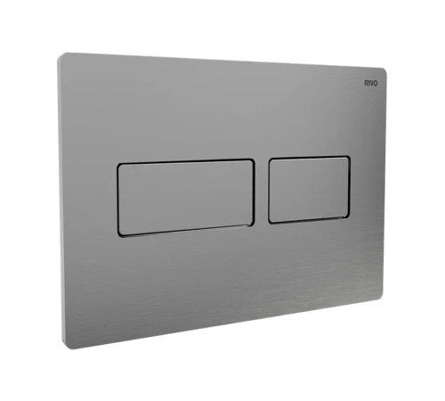 Панель смыва RIVO Touch lux Сатинированная сталь 301007