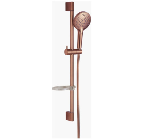 Душевой гарнитур AQUAMET H=745 мм Ø120 мм медь шлифованная AQM8101BC