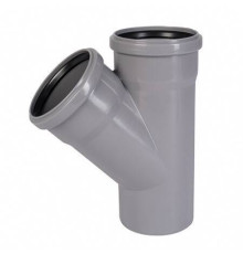 Тройник Ostendorf HT HTEA 45° 110/90 мм PP RAL 7037 115230