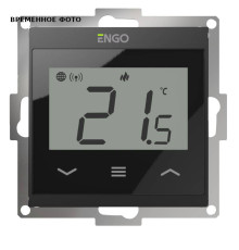 Термостат ENGO Controls E55 комнатный встраиваемый программируемый WiFi черный E55-B