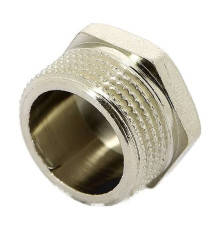 Заглушка никелированная Tiemme 3/8 НР для коллекторов 1500532