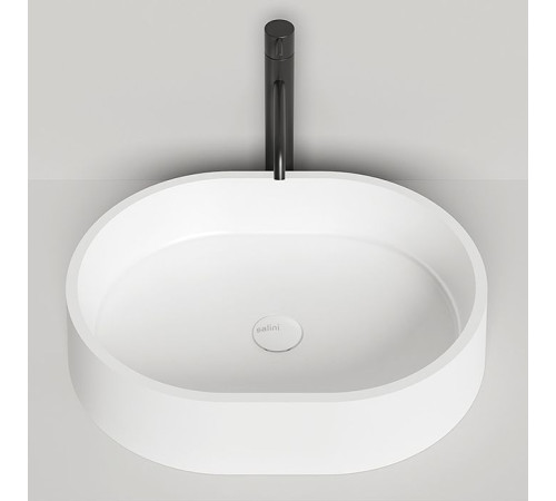 Раковина накладная Salini Gloria 56х44х12.5 см S-Stone белая матовая 1102211M