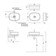 Раковина Kerama Marazzi Circo 50х36х13.5 см накладная песочный матовый CI.wb.50\SAN