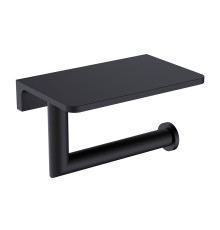 Держатель туалетной бумаги с полкой Trento черный матовый AQM7209MB