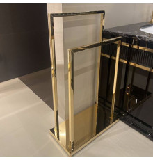 Полотенцедержатель Oasis Square напольный двойной золото 0ACS02608000048OR