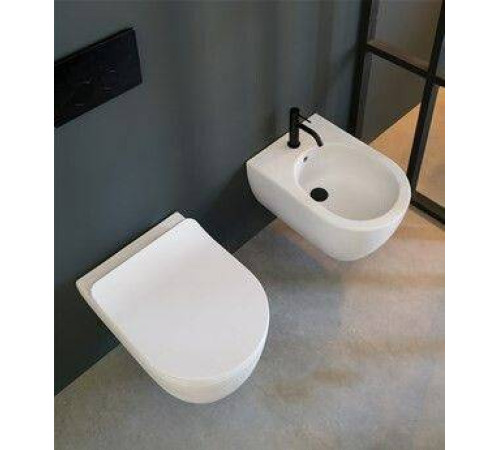 Биде подвесное Scarabeo Glam 360х505х280 мм Lava BIOKER 5202/37BK