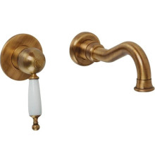 Смеситель для раковины настенный Bronzecer Oxford BN.OXF-6345BR бронза BN.OXF-6345BR