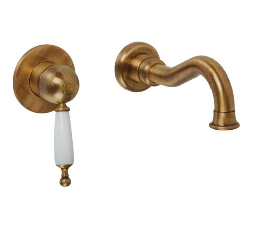 Смеситель для раковины настенный Bronzecer Oxford BN.OXF-6345BR бронза BN.OXF-6345BR