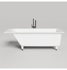 Ванна встраиваемая Salini Cascata 170х75х60 см S-Stone белый матовый с ножками 23101H/104123M