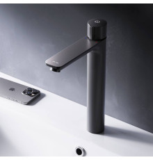 Смеситель для раковины высокий AM.PM X-Joy TouchReel черный матовый F85A92522