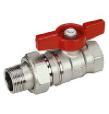 Кран шаровой Giacomini R259 1/2 ВР-НР с полусгоном бабочка R259X003