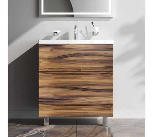 Тумба под раковину напольная AM.PM Gem 75 см 2 ящика орех M90FSX0752HF