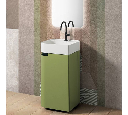 Комплект мебели Oasis Profilo тумба с раковиной и зеркало 50х100 см Mint/белый 0FRSP050/0PFBFS0451D1