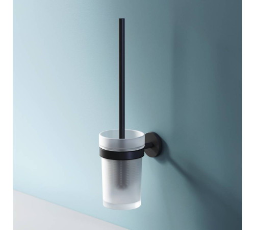 Стойка с ершиком для туалета AM.PM X-Joy черная A85A33322