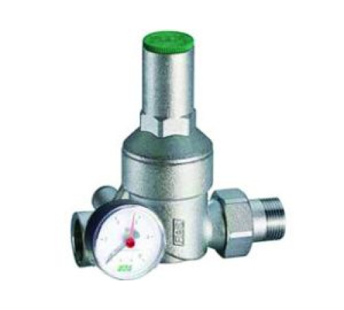 Редуктор давления FAR 1/2 ВР-НР мембранный хромированный с манометром FA 2835 12