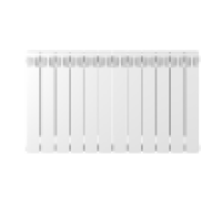 Радиатор биметаллический Rifar Monolit 500 11 секций боковое подключение rm50011 RAL 9016