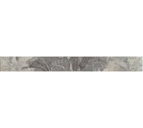 Бордюр Latina Ceramica Frades Cenefa Floral Gris 60х600 мм БП000007674