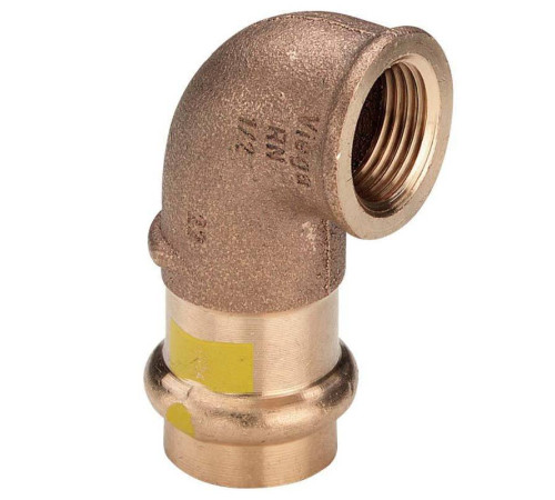 Угольник пресс-ВР Viega Profipress G 15х1/2 бронза 345822