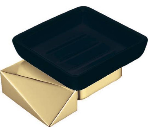 Мыльница подвесная Boheme New Venturo золото/черная 10313-G-B